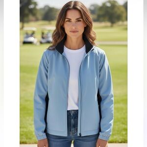 Foot Joy Light Blue Women's Classic Golf Jacket in size M